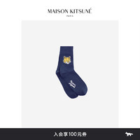 Maison Kitsune  SS24春夏经典狐狸头蓝色时尚长袜 P476【藏蓝色】-40/45 36/39