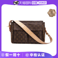 LOUIS VUITTON 中古95新lv/路易威登/骆驼豆腐老花单肩包植鞣革内里更新