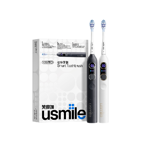 usmile 笑容加 Y20 PRO 电动牙刷 水白+耀黑 刷头*4