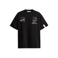 H&M rokh设计师系列 男士圆领短袖T恤 1212530