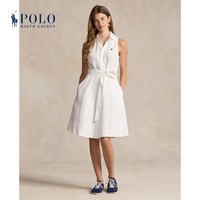 RALPH LAUREN 女装 24年夏棉质牛津布无袖连衣裙RL25540