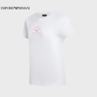 阿玛尼EMPORIO ARMANI24春季EAU女装徽标印花家居T恤
