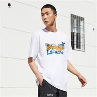 LI-NING 李宁 夏季男式短袖休闲透气凉感印花潮流设计运动T恤文化衫