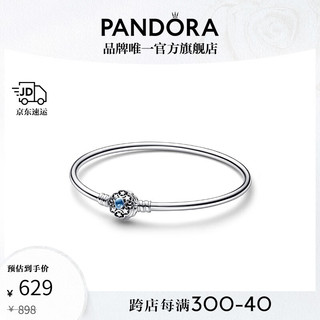 PANDORA 潘多拉 迪士尼《阿拉丁》茉莉公主素圈手镯生日礼物 迪士尼《阿拉丁》茉莉公主手镯 19CM