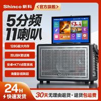 百亿补贴：Shinco 新科 广场音响带显示屏话筒户外K歌家通用KTV蓝牙音箱移动卡拉ok一体机