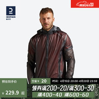 DECATHLON 迪卡侬 运动风衣男跑步速干防风防泼水外套休闲户外夹克RUNR 黑色 XXL