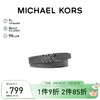 MICHAEL KORS 迈克·科尔斯 迈克.科尔斯礼物MK男士腰带BELT双面标志扣老花腰带 34MM 黑色