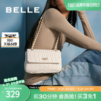 BeLLE 百丽 包包女链条包流行斜挎包褶皱高级感单肩包腋下包小包X6791CX3