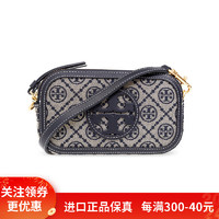 TORY BURCH TB MillerT字母组合五金扣衔缝经典印花相机包 迷你款 152304-405海军蓝