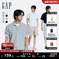 Gap 盖璞 男女装2024夏季新款短袖T恤宽松百搭多色polo衫情侣装460848