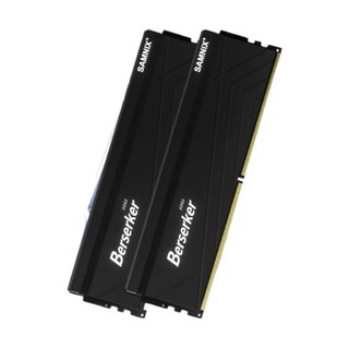 SAMNIX 新乐士 Berserker 狂刃战士系列 DDR5 7200Mhz 台式机内存 马甲条 黑色 32GB