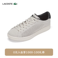 LACOSTE法国鳄鱼女鞋24夏季舒适网眼运动休闲鞋47SFA0068 2G9 米白/黑色 3.5