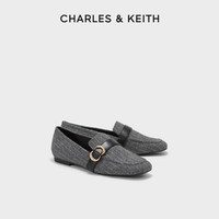CHARLES & KEITH CHARLES＆KEITH春夏女鞋CK1-70380889金属扣带饰平跟通勤乐福鞋女