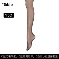 Tabio 日本丝袜薄款女士防勾丝肉色美肤袜春夏连裤袜不掉裆夏季光腿神器 正黑 M-L(臀围85-98 身高150-165)