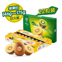 Zespri 佳沛 新西兰阳光黄金进口奇异果黄心猕猴桃礼盒巨大果原箱 22粒原箱 单果重146g-175g