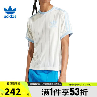 adidas 阿迪达斯 三叶草夏季女子运动休闲短袖T恤IR7469