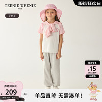 Teenie Weenie Kids小熊童装24夏季女童凉感宽松柔软短袖T恤 粉色 150cm