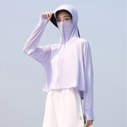 2024夏季新款防晒衣女upf50+防紫外线遮阳外套户外凉感薄款防晒服 紫色
