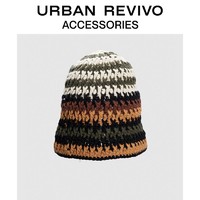 百亿补贴：URBAN REVIVO 2024春季新款男士时尚撞色钩织针织帽UAMA40030