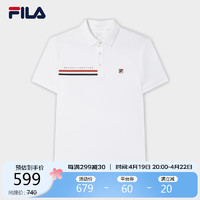 FILA 斐乐 男子针织短袖POLO衫2024夏季商闲透气运动T恤上衣