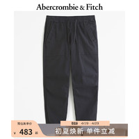 ABERCROMBIE & FITCH男装 24春日常休闲慢跑裤 358445-1 黑色 XXL (185/104A)