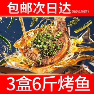 百亿补贴：GUOLIAN 国联 特大烤鱼1kg*3盒共6斤加热即食鲜香罗非鱼夜宵露营懒人方便菜