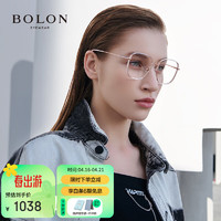 暴龙（BOLON）眼镜近视光学镜眼镜框可配度数 BJ6117B93框+优可视变色1.60 B93-玫瑰金|透明