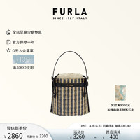 芙拉（FURLA）FURLA芙拉GIOVE女士织时尚迷你水桶包 黑色花色