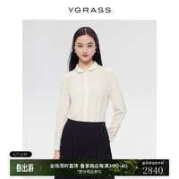 VGRASS维格娜丝24年夏季衬衫VSC3P2060B 云母白色 XS