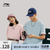 LI-NING 李宁 短袖T恤男女2024新款运动时尚系列春季圆领宽松休闲运动服