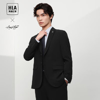 HLA海澜之家西服套装男24春季轻商务时尚系列挺括西服男 黑色（净色）(04) 190/112C(54C)