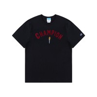 限尺码：Champion 刺绣图案字母LOGO圆领T恤