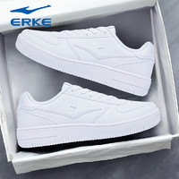 ERKE 鸿星尔克 男鞋夏季新款白色低帮板鞋红星空军一号青少年休闲小白鞋