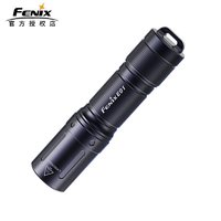 FENIX 菲尼克斯 E01 V2.0迷你强光钥匙扣手电筒防水便携AAA电池 黑色标配含AAA一次性电池