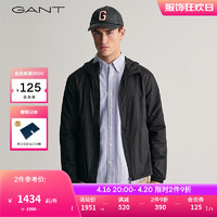 GANT甘特2024春季男士休闲连帽夹克外套7006390 19乌木黑 XS