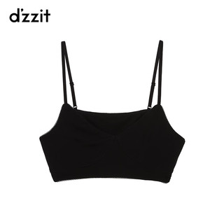 DZZIT地素网眼打底衫两件套黑色潮流设计女 黑色 XS