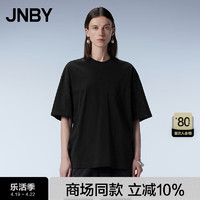 JNBY/江南布衣24夏T恤棉质宽松圆领5O4111630 001/本黑 XS