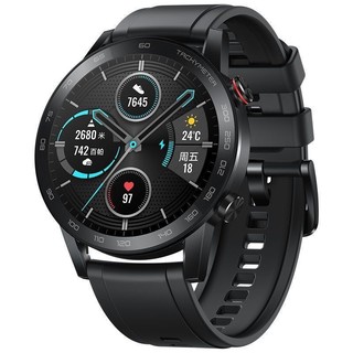 百亿补贴：HONOR 荣耀 Magic Watch2 智能手表 46mm 黑色氟橡胶表带