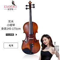 lovebird 相思鸟 实木小提琴表演考级练习4/4自然风干西洋乐器松香随行三角硬盒