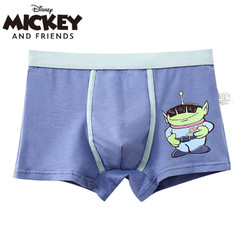 Disney 迪士尼 儿童纯棉平角裤 4条装