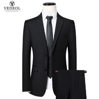 VEDEOL 梵调 三四件套可选 西装男士西服套装休闲修身外套商务