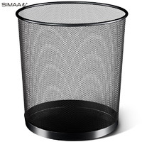 SIMAAe+ 西玛易嘉 特大号分类金属网办公室垃圾桶15L厨房卫生间家用不锈钢纸篓295mm