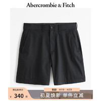 ABERCROMBIE & FITCH男装 24春夏舒适休闲百搭短裤 358451-1 黑色 30W (175/76A)