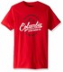  哥伦比亚 男士 图案 T 恤,Mountain Red/Volt,Small　