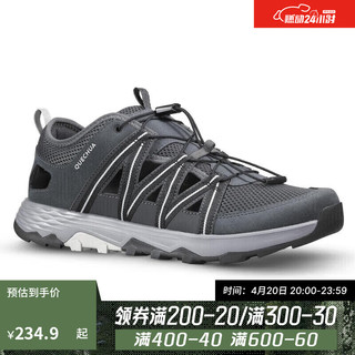 DECATHLON 迪卡侬 登山鞋男户外凉鞋夏季透气轻便徒步鞋ODS黑灰色42-4015399