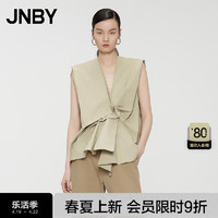 JNBY24夏衬衣宽松无袖V领5O4213740 272/驼杏色 L