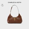 百亿补贴：CHARLES & KEITH CHARLES&KEITH质感锁扣手提腋下包新月单肩包包女包CK2-40781495