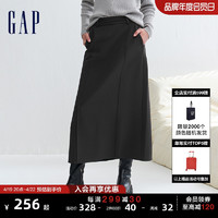 Gap 盖璞 女装早春高级时尚通勤气质A字型优雅半身裙商务休闲裙889624