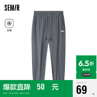 Semir 森马 休闲裤女百搭运动风时尚潮流八分女裤夏101323126009