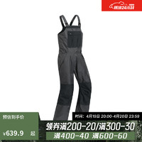 DECATHLON 迪卡侬 滑雪裤背带裤宽松保暖防水工装BIB500黑灰色XL5100218